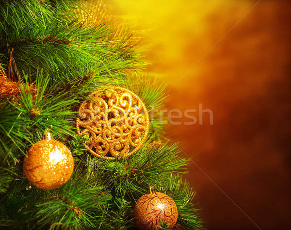 Traditional Christmas tree Stock photo © Anna_Om