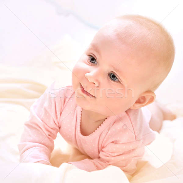 Cute bébé portrait couché [[stock_photo]] © Anna_Om