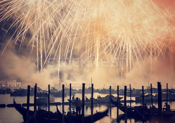  Redeemer festival of fireworks Stock photo © Anna_Om