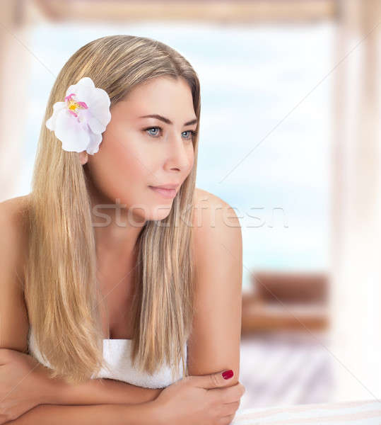 Gentle woman on spa resort Stock photo © Anna_Om