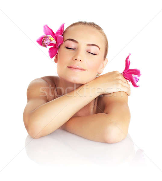 Beautiful woman in spa salon Stock photo © Anna_Om