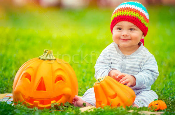 Zdjęcia stock: Cute · baby · halloween · mały · chłopca