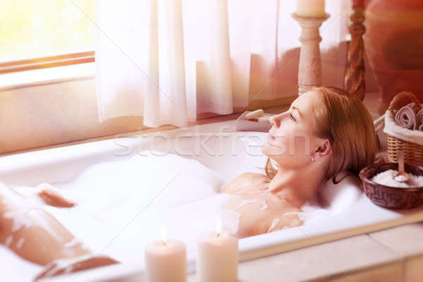 Enjoying day spa Stock photo © Anna_Om