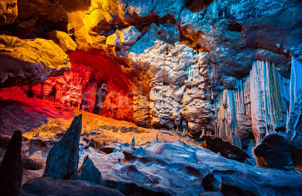 Caverna África do Sul surpreendente ver colorido brilhante Foto stock © Anna_Om
