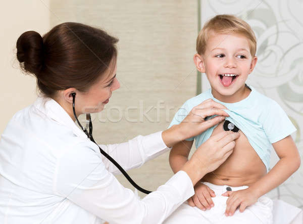 Sweet child visiting doctor Stock photo © Anna_Om