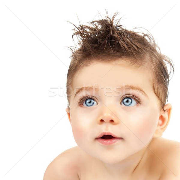 Cute bebé nino imagen primer plano retrato Foto stock © Anna_Om