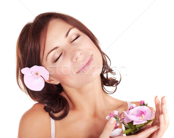 Woman enjoying dayspa Stock photo © Anna_Om