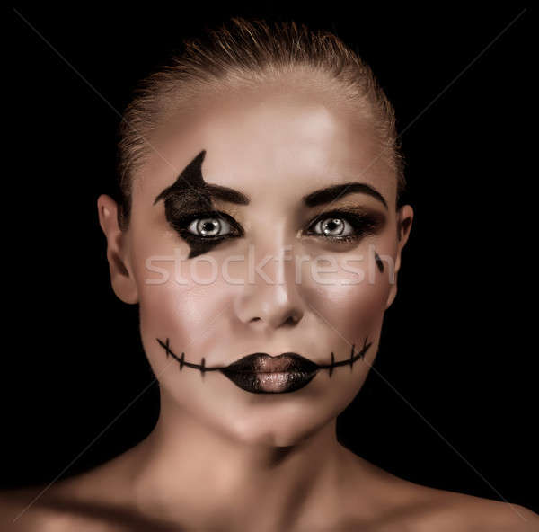 Terrifying witch portrait Stock photo © Anna_Om