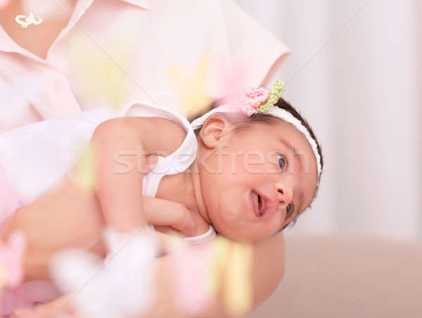 Newborn girl with mother Stock photo © Anna_Om