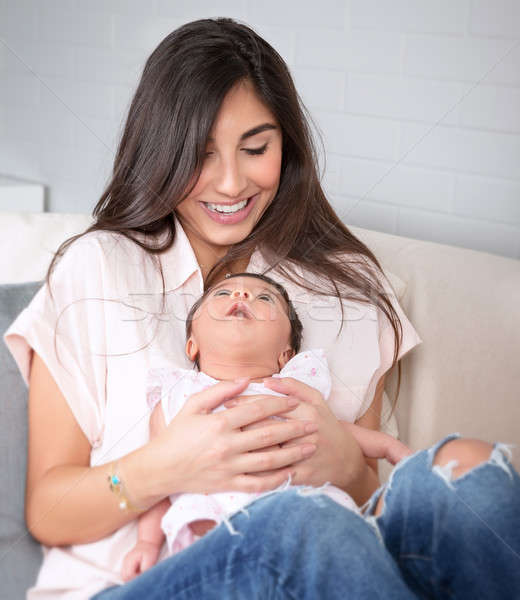 幸せ 母親 かわいい 赤ちゃん 肖像 美しい ストックフォト © Anna_Om