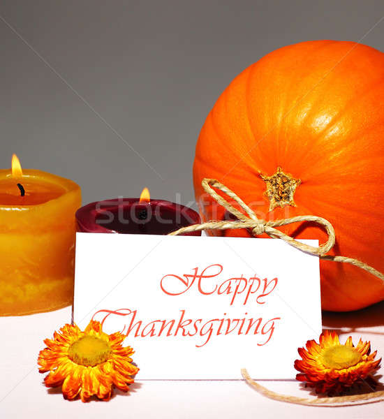 Stock photo: Thanksgiving holiday card