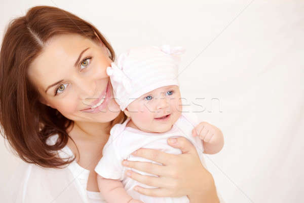 Portre anne bebek güzel genç Stok fotoğraf © Anna_Om