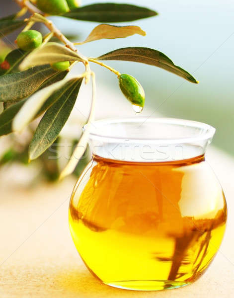 Ripe fresh green olives Stock photo © Anna_Om
