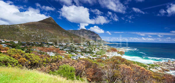 Cape Town panoramiczny krajobraz głowie górskich piękna Zdjęcia stock © Anna_Om