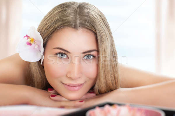 Beautiful woman on massage Stock photo © Anna_Om