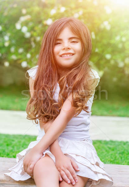 Little girl in the park Stock photo © Anna_Om