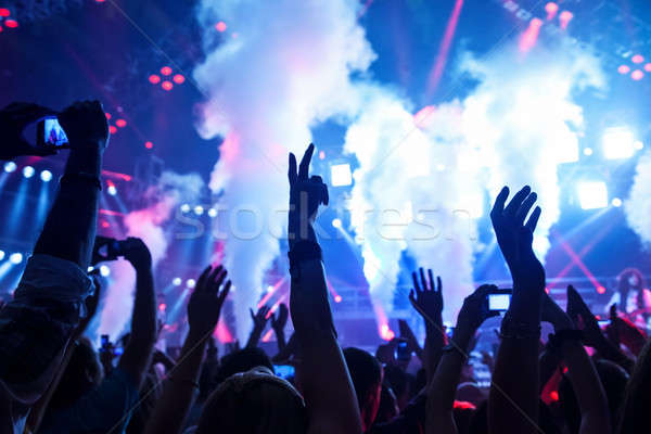 Tánc klub kép kő koncert zenei fesztivál Stock fotó © Anna_Om