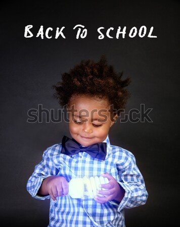 Cute little scientist Stock photo © Anna_Om