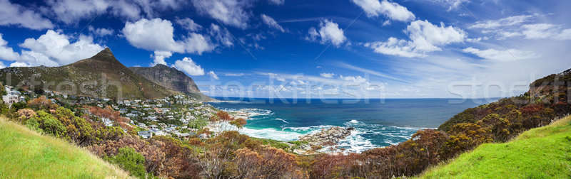 Cape Town panoramiczny krajobraz głowie górskich Zdjęcia stock © Anna_Om