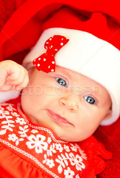 Küçük bebek Noel kutlama portre Stok fotoğraf © Anna_Om