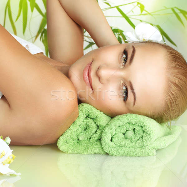 Portrait of a woman at spa Stock photo © Anna_Om