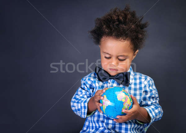 Happy preschooler discovering world Stock photo © Anna_Om