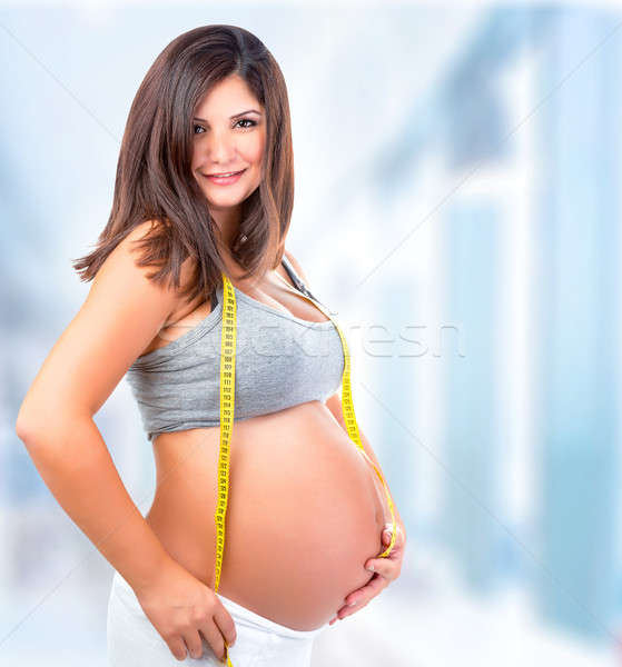 Pregnant woman in hospital Stock photo © Anna_Om