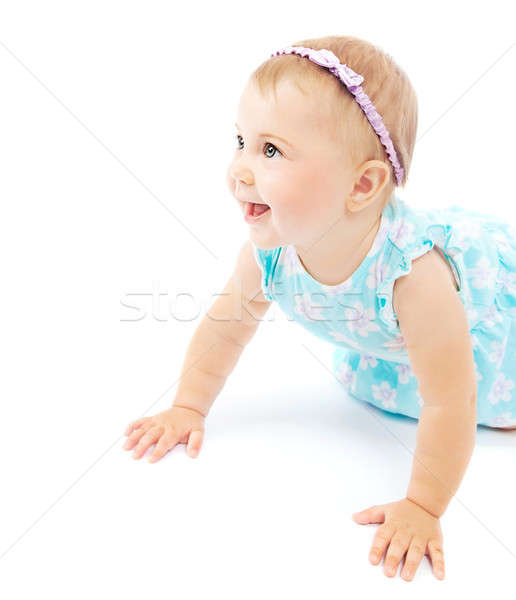 Adorable little baby girl laughing Stock photo © Anna_Om