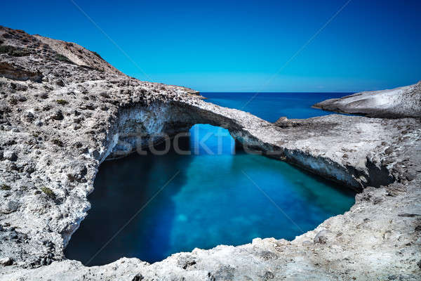 Frumos mare peisaj Grecia uimitor frumuseţe Imagine de stoc © Anna_Om