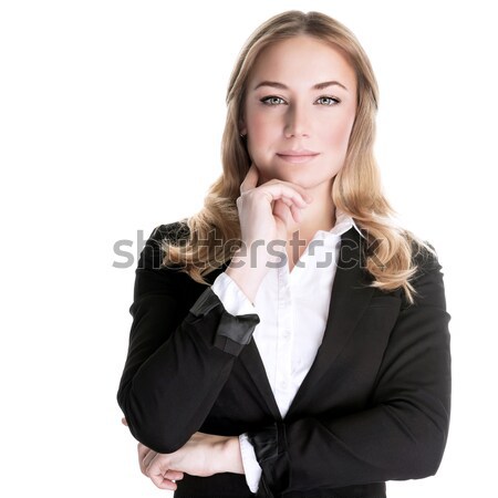 Mujer de negocios aislado blanco CEO empresarial Foto stock © Anna_Om