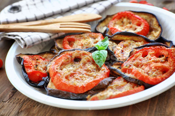 Tasty vegetarian pizza topping Stock photo © Anna_Om