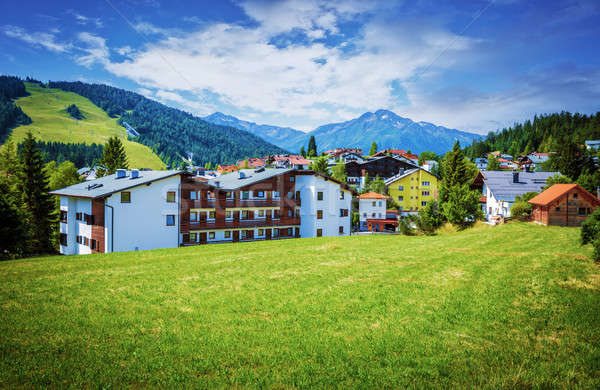 Village montagnes Europe Autriche alpes luxe [[stock_photo]] © Anna_Om