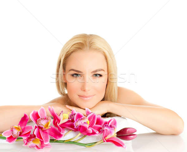 Woman enjoying dayspa Stock photo © Anna_Om