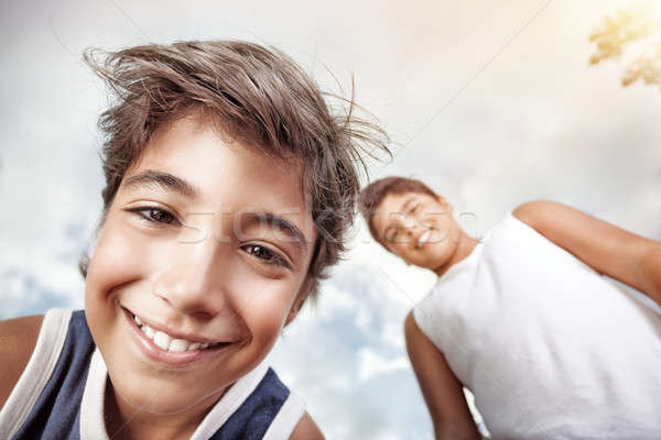 Portrait of a two happy boys  Stock photo © Anna_Om