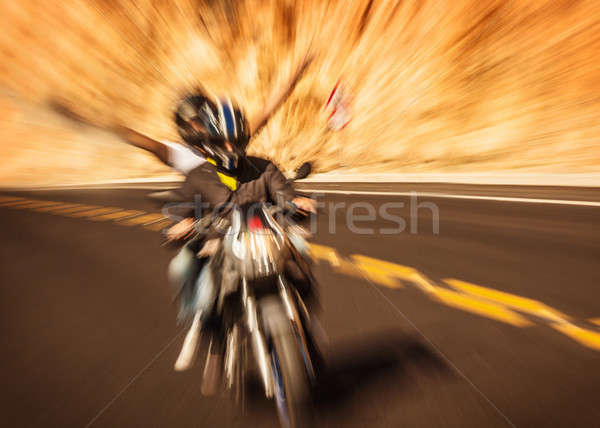 Abstract photo of riders Stock photo © Anna_Om
