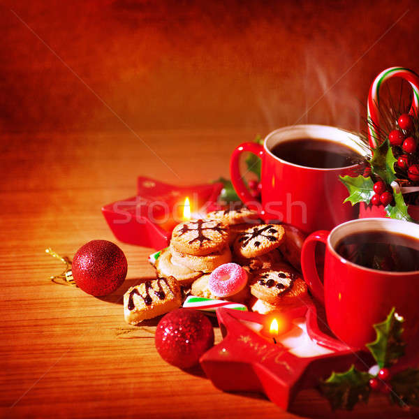 Stockfoto: Traditioneel · christmas · dessert · foto · feestelijk