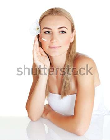 Blond woman at spa Stock photo © Anna_Om