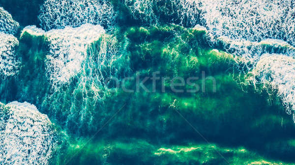 Bird's eye view on the open waters of planet earth Stock photo © Anna_Om