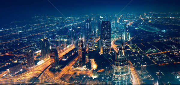 Stockfoto: Panoramisch · stad · mooie · moderne · nieuwe