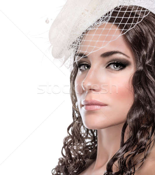 Stylish bride portrait Stock photo © Anna_Om