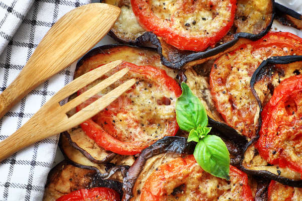 Delicious pizza background Stock photo © Anna_Om
