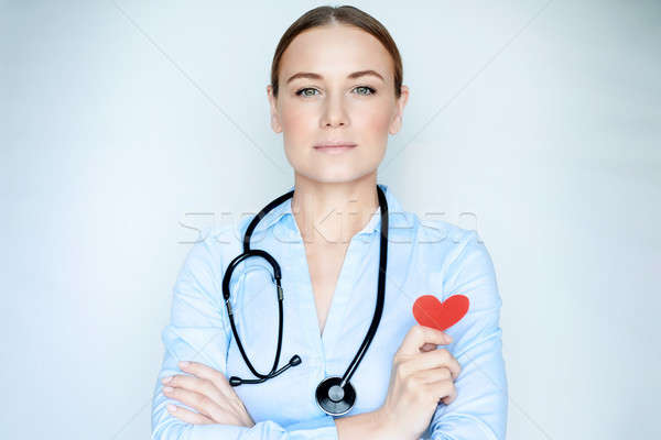 Szív átültetés központ portré gyönyörű komoly Stock fotó © Anna_Om