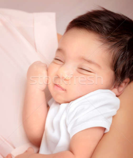 Cute sleeping baby portrait Stock photo © Anna_Om