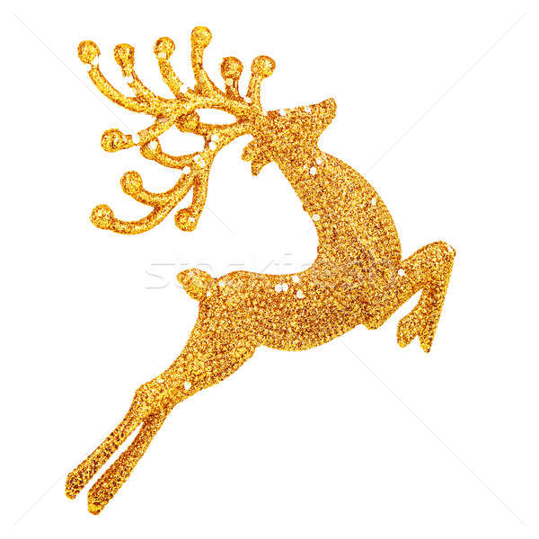 Beautiful golden reindeer decoration Stock photo © Anna_Om