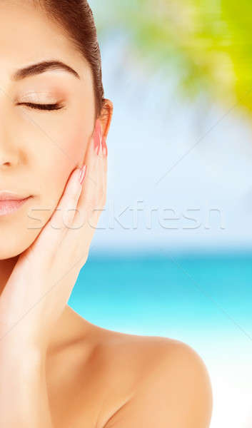 Girl on spa resort Stock photo © Anna_Om