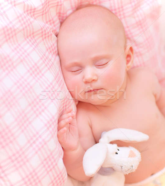 Cute baby asleep Stock photo © Anna_Om