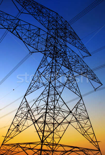 Electricity Pylon Stock photo © Anna_Om