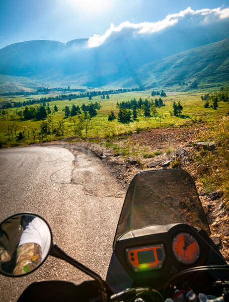 Traveling on the motorbike Stock photo © Anna_Om