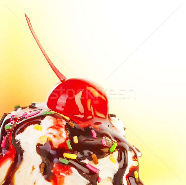 Ice cream border Stock photo © Anna_Om