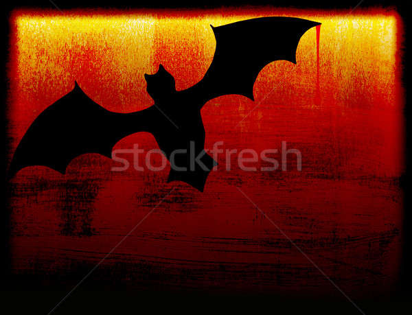 Хэллоуин праздник карт Bat темноте природы Сток-фото © Anna_Om